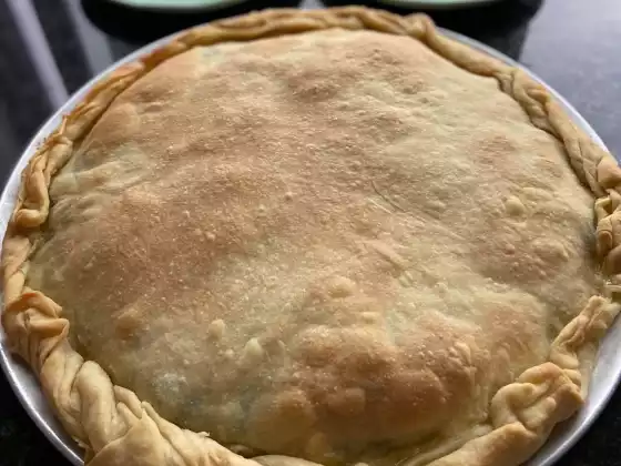 Aula de culinária on-line - Spanakopita grego delicioso e massa filo feita à mão 101