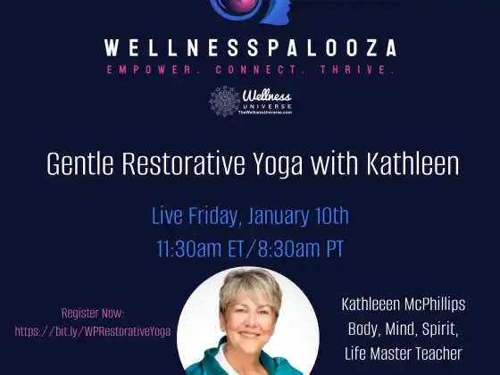 Wellnesspalooza 2025 Gyengéd helyreállító jóga Kathleen McPhillipsszel
